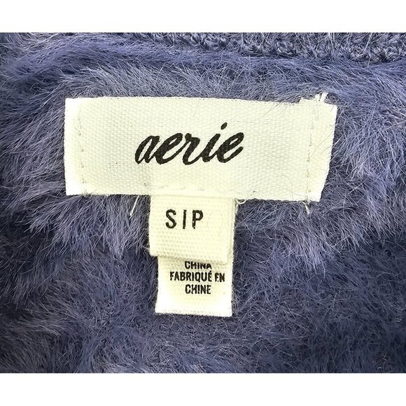New Women's - Aerie Flurry Crew Blue Sweater, Size Small - Picture 7 of 7